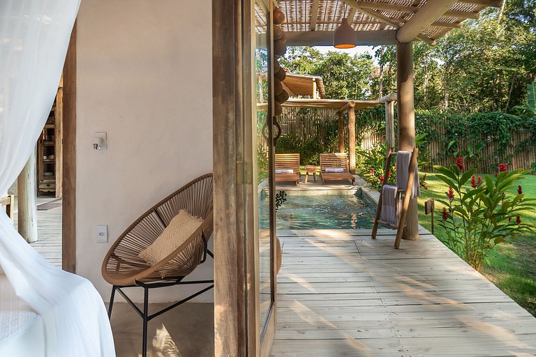 Casa Licurí Trancoso | Charme Rústico-Chique e Piscina