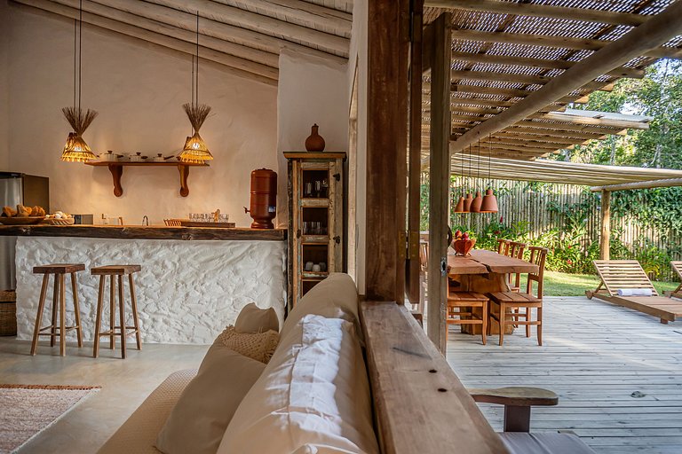 Casa Licurí Trancoso | Charme Rústico-Chique e Piscina