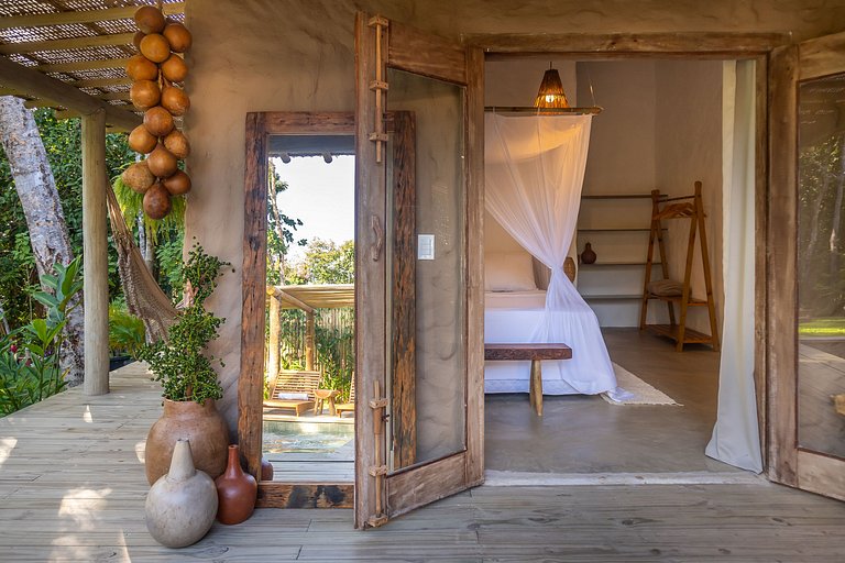 Casa Licurí Trancoso | Encanto rústico-chic y piscina