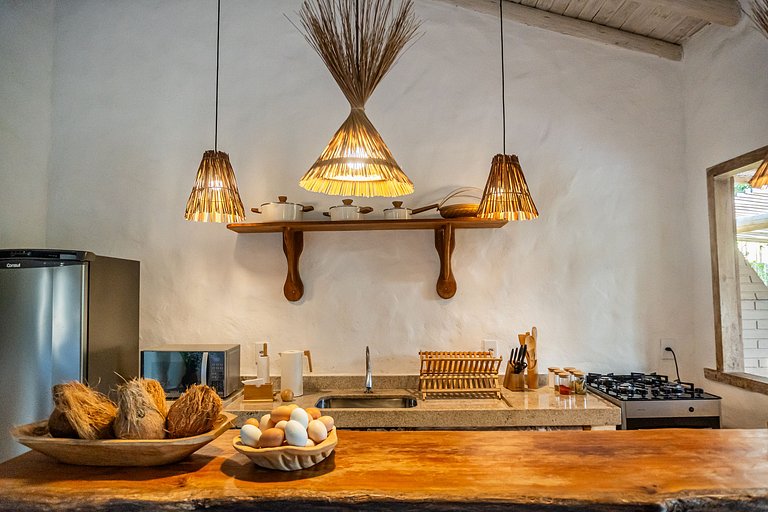 Casa Licurí Trancoso | Encanto rústico-chic y piscina