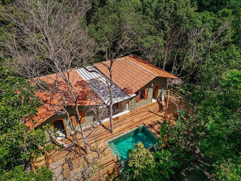 Casa Caqui Trancoso | Imersa na Natureza com Piscina