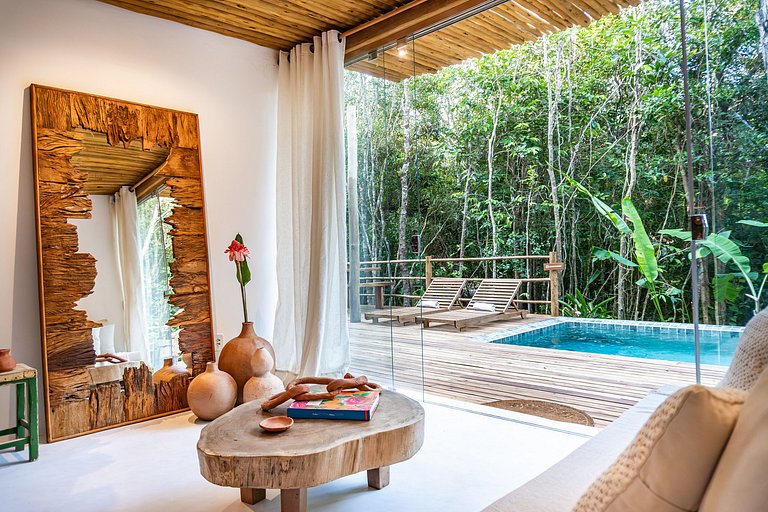 Casa Caqui Trancoso | Imersa na Natureza com Piscina