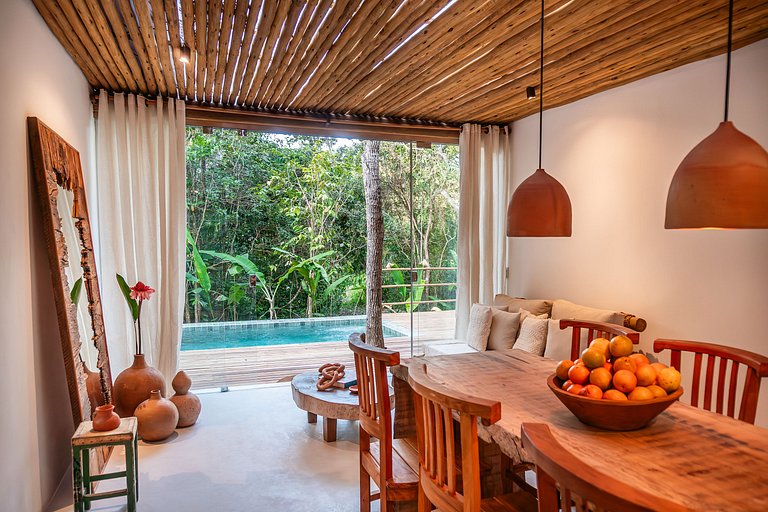 Casa Caqui Trancoso | Imersa na Natureza com Piscina