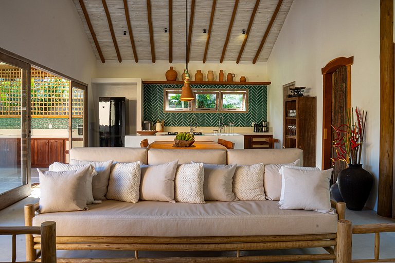 Casa Ingá Trancoso: Luxo Rústico no Condomínio Coqueiral