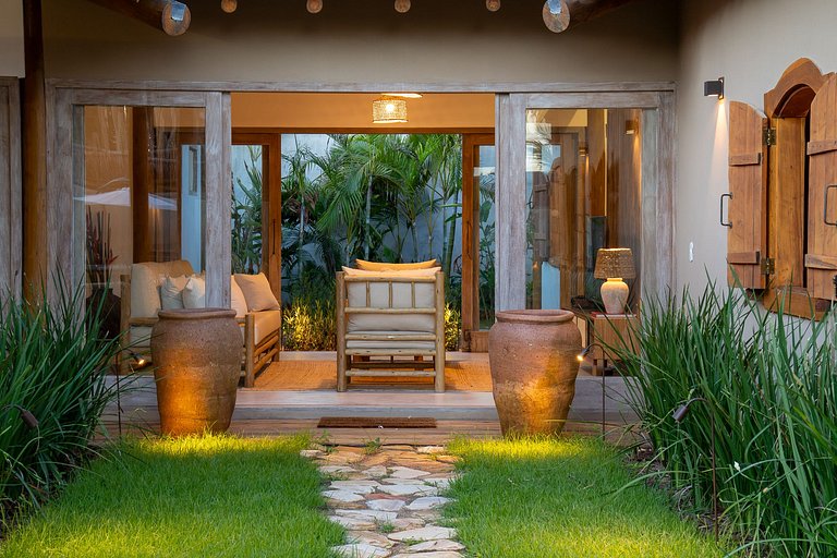 Casa Ingá Trancoso: Luxo Rústico no Condomínio Coqueiral